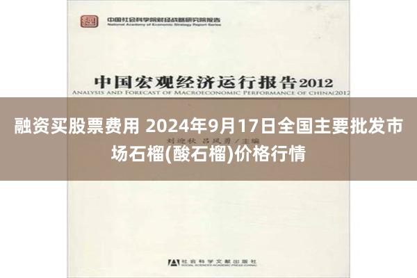 融资买股票费用 2024年9月17日全国主要批发市场石榴(酸石榴)价格行情