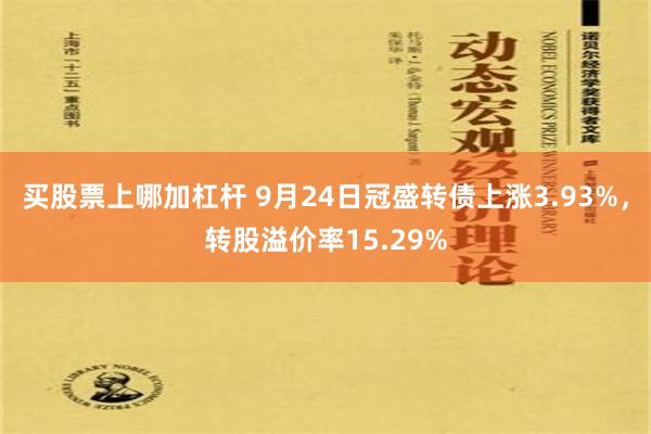 买股票上哪加杠杆 9月24日冠盛转债上涨3.93%，转股溢价率15.29%