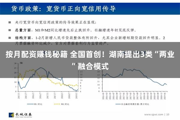 按月配资赚钱秘籍 全国首创！湖南提出3类“两业”融合模式