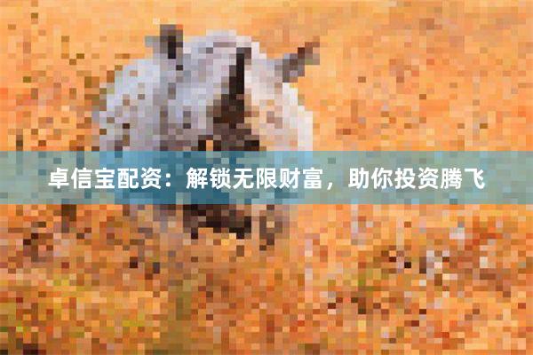 卓信宝配资：解锁无限财富，助你投资腾飞