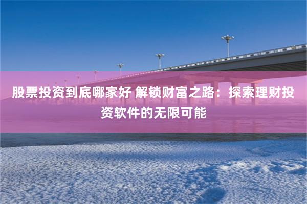 股票投资到底哪家好 解锁财富之路：探索理财投资软件的无限可能