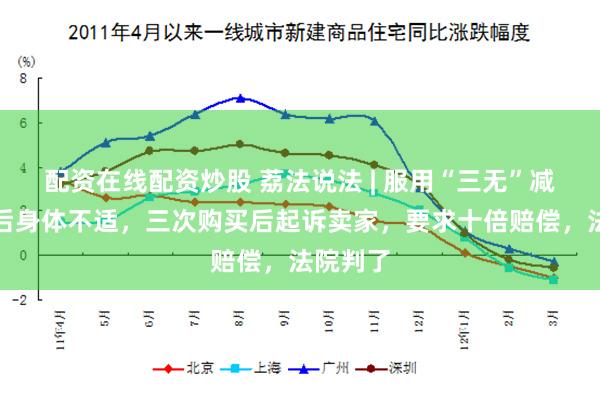 配资在线配资炒股 荔法说法 | 服用“三无”减肥产品后身体不适，三次购买后起诉卖家，要求十倍赔偿，法院判了