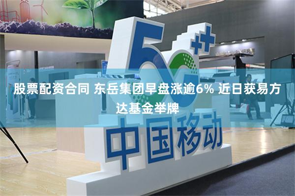 股票配资合同 东岳集团早盘涨逾6% 近日获易方达基金举牌