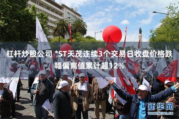 杠杆炒股公司 *ST天茂连续3个交易日收盘价格跌幅偏离值累计超12%